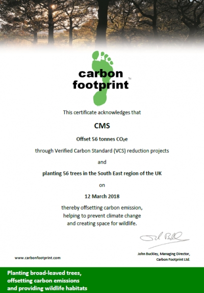 Carbon footprints